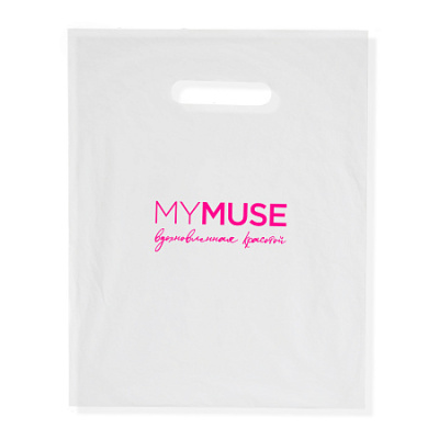 Пакет-майка с логотипом MYMUSE